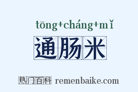 通肠米是什么意思的图片